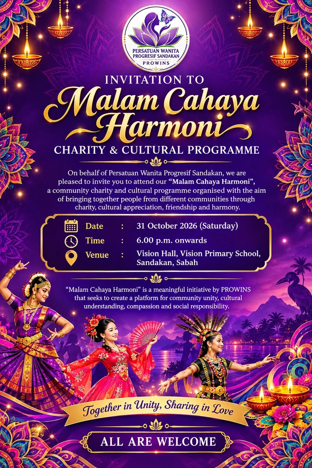 Original organiser invitation, 31 October 2026